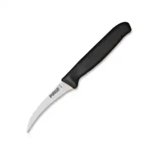 Pirge 41273 Creme Dekor Bıçağı Eğri Büyük Siyah