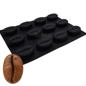 Kahve Çekirdeği Adet Pasta Silikon Kalıp BQ2392