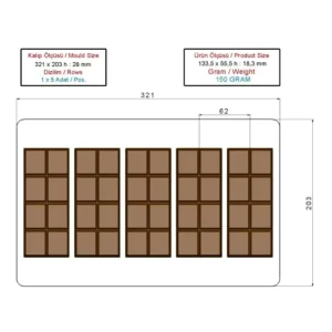 Dubai Cikolata Kalibi 150 Gram.webp