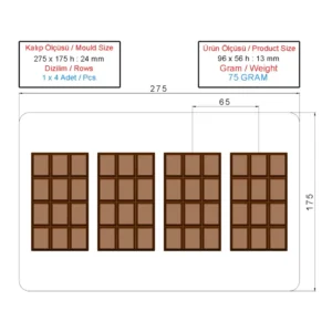 Dubai Cikolata Kalibi Mini 100gr Olculer.webp