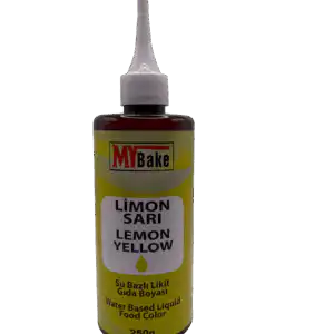 My Bake Su Bazlı Likit Gıda Boyası 250 Ml Limon Sarı