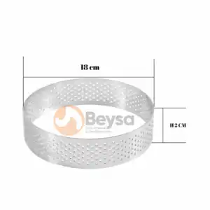 Pasta Çemberi Pandispanya Delikli 18 Cm H2