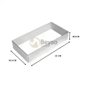 Çember Inox 55x34,5  Cm H6  Dikdörtgen Çember