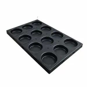 Hamburger Tavası Teflonlu 40X60  12 Gözlü
