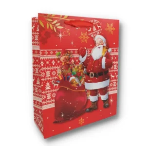 Yılbaşı Hediyelik Çanta Noel Baba Zilli / 12'li