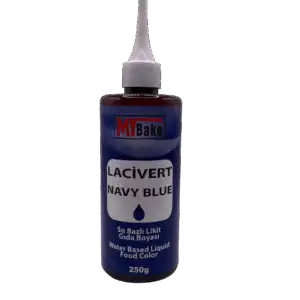 My Bake Su Bazlı Likit Gıda Boyası 250 Ml Lacivert