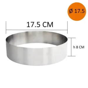 Pasta Çemberi Pandispanya Yuvarlak 17.5 Cm H8