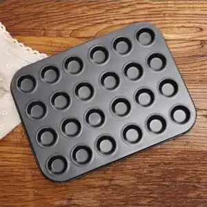 Mini Muffin Kek Kalıbı 24'lü Tepsi Teflon Yapışmaz