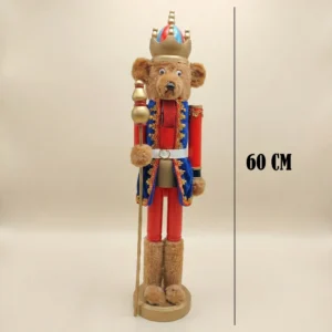 Yılbaşı Dekoratif Ahşap Fındıkkıran Kurşun Asker No:2 – 60 cm