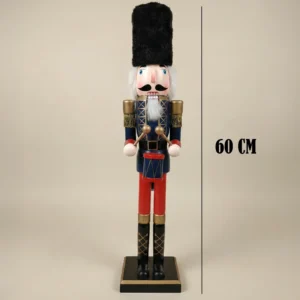 Yılbaşı Dekoratif Ahşap Fındıkkıran Kurşun Asker No:3 – 60 cm