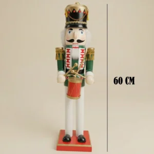Yılbaşı Dekoratif Ahşap Fındıkkıran Kurşun Asker No:1 - 60 cm