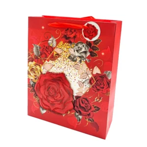 Sevgililler Günü  Kare Kutu Gül  Hediyelik Çanta 12li paket