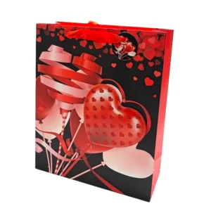 Sevgililler Günü Balon Kalp  Hediyelik Çanta 12li paket