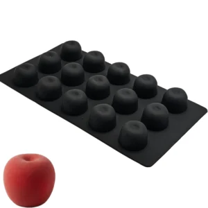 Silikon Mini Meyve Dondurma Kalıbı  Elma, Şeftali